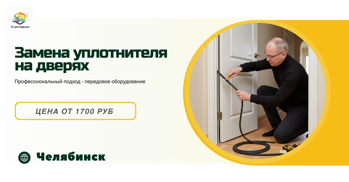 замена уплотнителя на дверях в Челябинске