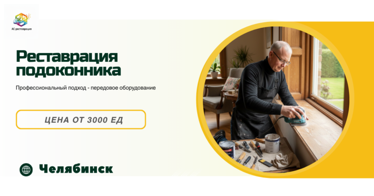 реставрация подоконника челябинск