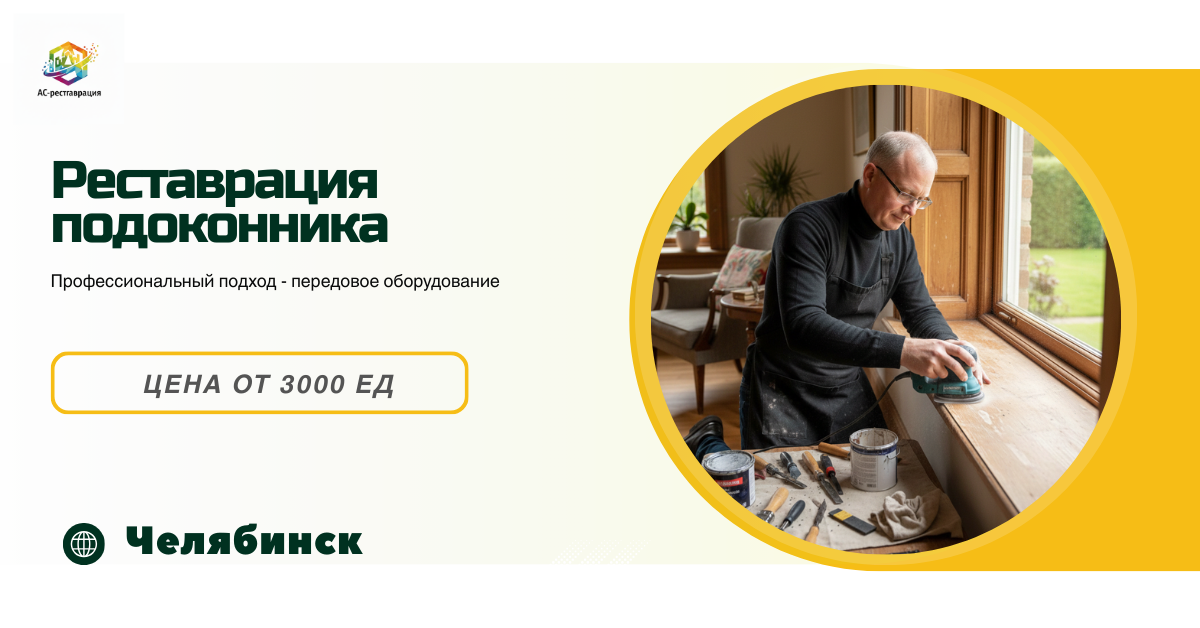 реставрация подоконника челябинск
