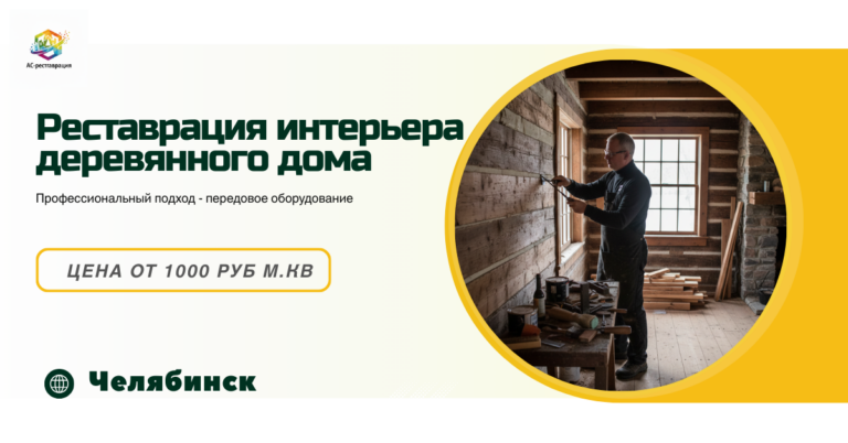 реставрация интерьера деревянного дома
